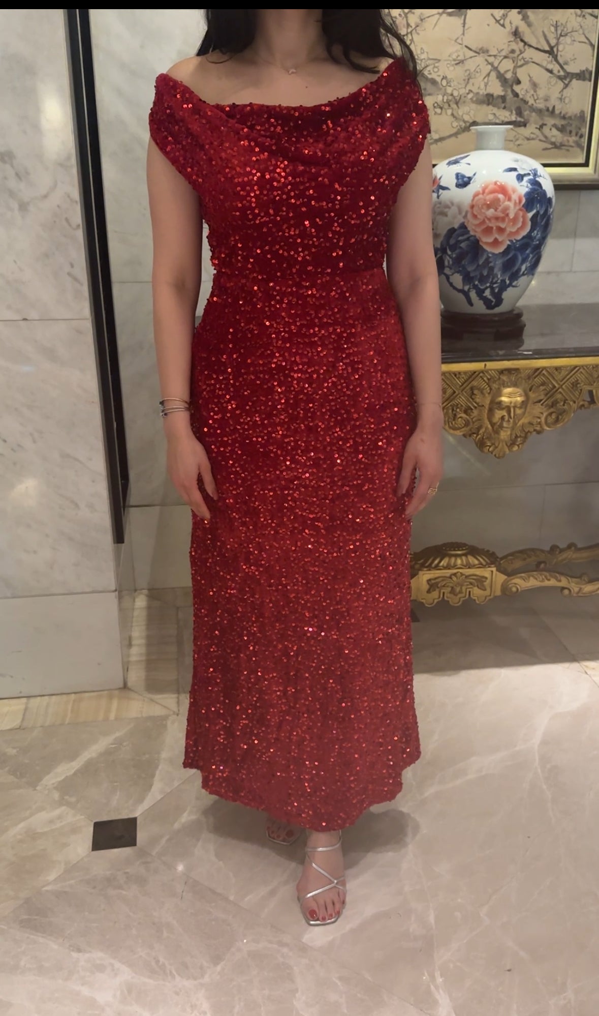 Luna gown - rouge