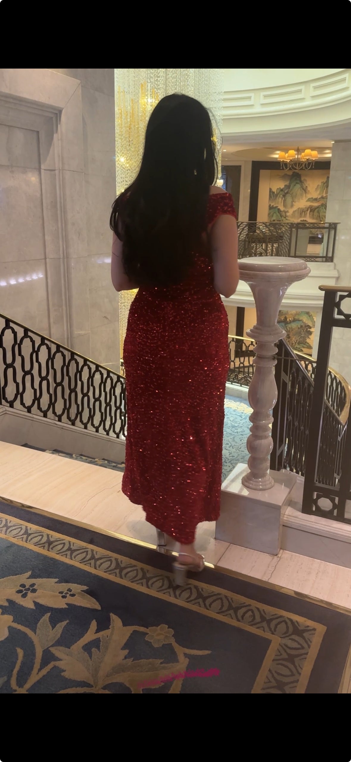 Luna gown - rouge