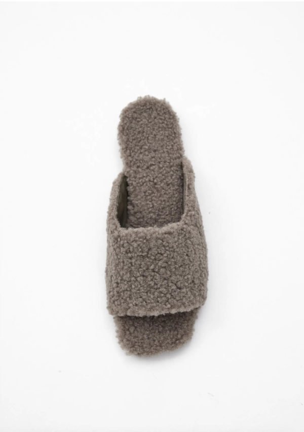 Furry Faux Shearling Slippers - Carafe - Image 2