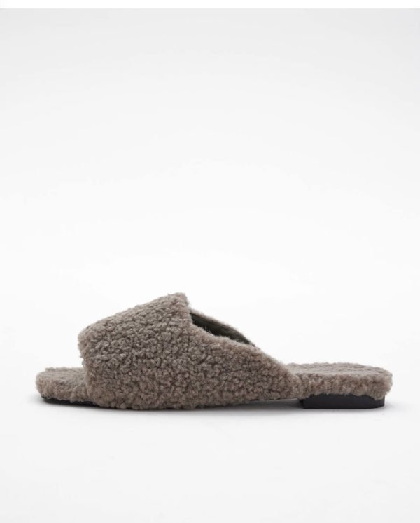 Furry Faux Shearling Slippers - Carafe - Image 3